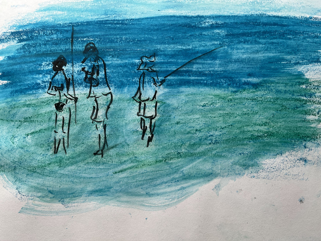 Blue Goes On Forever Print