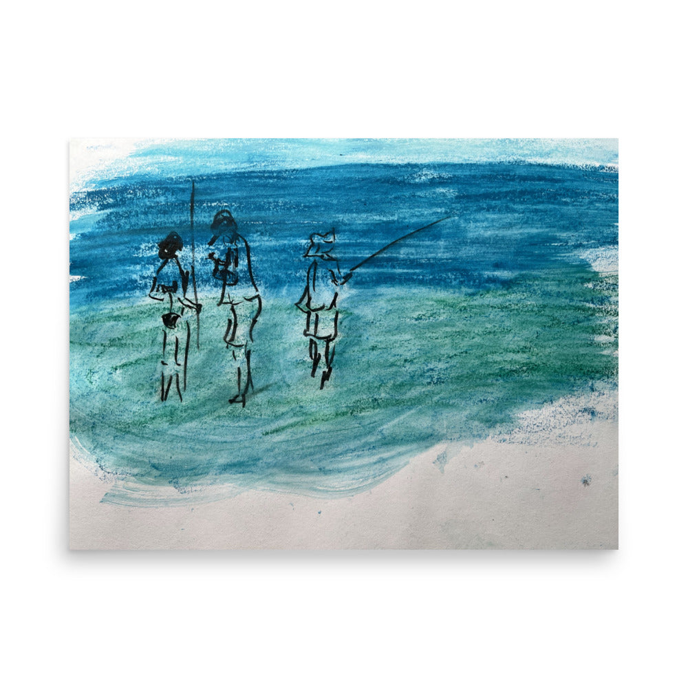 Blue Goes On Forever Print